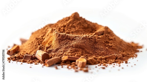Aromatic Ceylon Cinnamon Spice Mound Generative AI