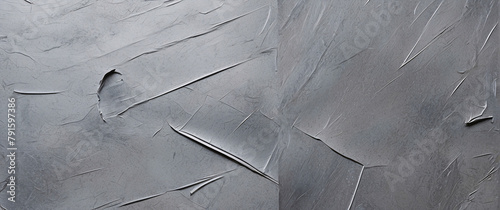 Showcasing an abstract grey metal surface marred with scratches and imperfections