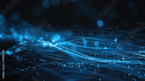 moving glowing lines technology background ,speed and force.,blue light,technology concept