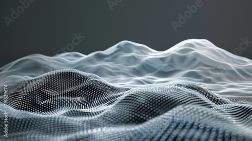 3D visual of sound waves materialized as dynamic geometric shapes