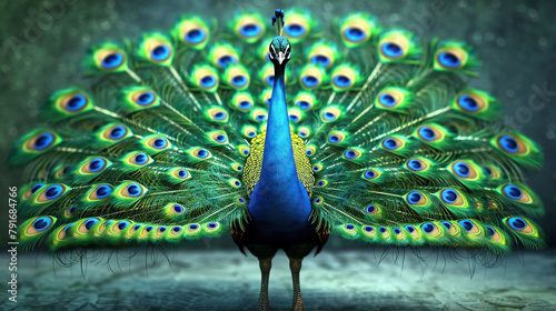 textured background with peacock features