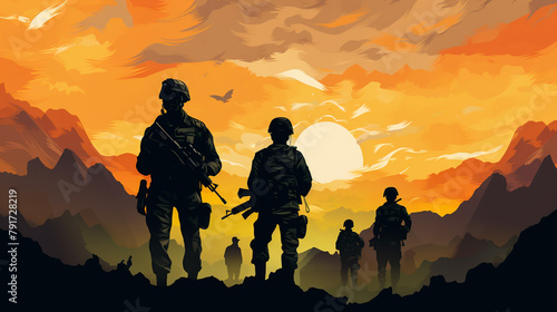 indian army day vector illustration