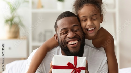 Father Receiving Gift from Daughter