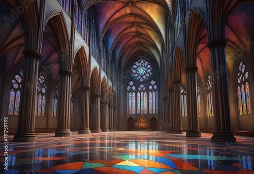 Digital painting an intricate 8k gothic cathedral (18)
