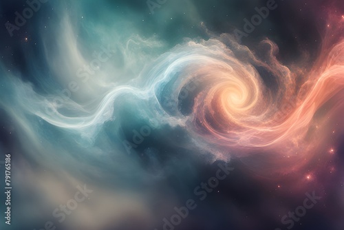 Ethereal abstract backgrounds with swirling interstellar clouds and dust. 