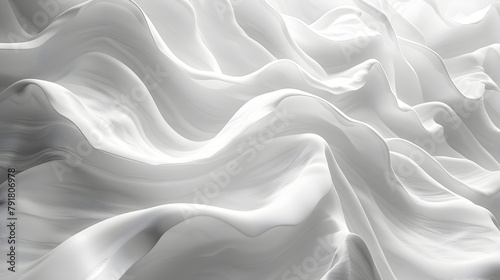 Captivating Fluid Satin Waves - Abstract Swirling Ethereal Background Design