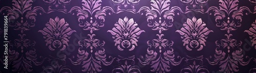 Elegant purple damask design backdrop.