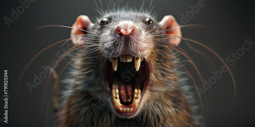 Rodent Dental Pain: The Teeth Grinding and Loss of Appetite - Imagine a rodent with highlighted teeth showing malocclusion, experiencing teeth grinding and loss of appetite, illustrating the symptoms 