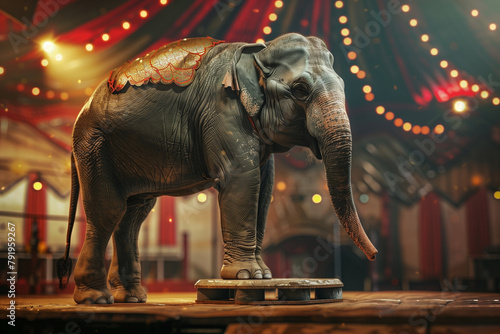Circus elephant show