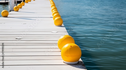 safety buoy line marks clear boundaries for water sports, ensuring participants stay within safe and designated areas for their activities. 