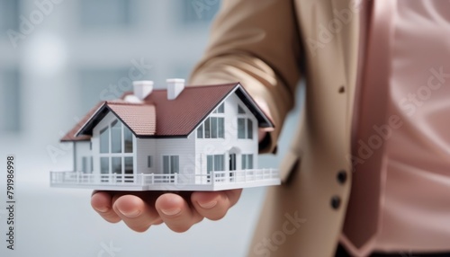 Person Holding Model of a House