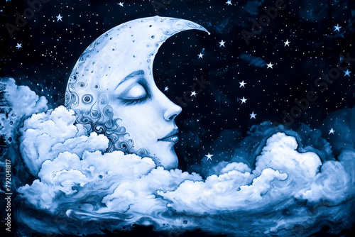 the moon crooning to the stars. Its silver beams weave melodies, soothing the restless constellations. Clouds hush their giggles, and comets hum along.
