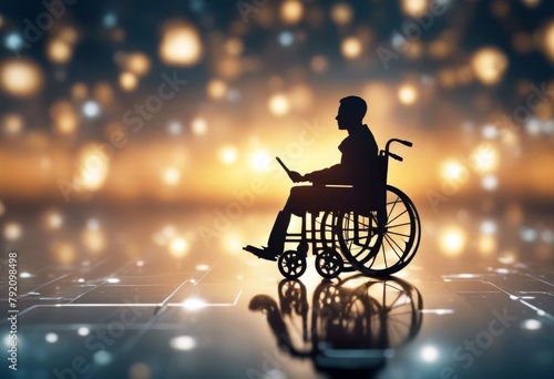 'icon accessibility technology access wheelchair background abstract internet online website handicap people applied sabilities sability accessible design work service success'