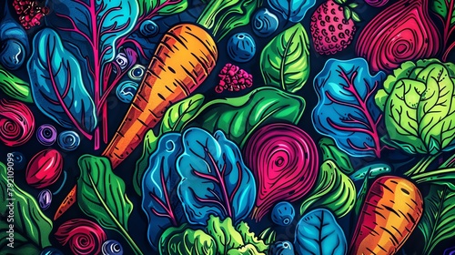 Believing vegetables held the key to artistic expression, the painter used vibrantly colored beet juice and crushed spinach to create a stunning abstract masterpiece that captured the essence of a sum