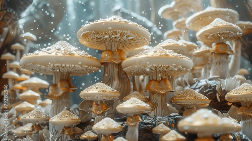 mushrooms plant 3d model