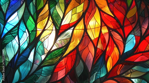 Stained glass window patterns recreated with a modern twist