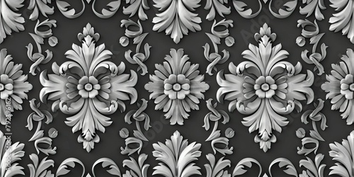 the elegance of a classic damask pattern illustration in this ultra-realistic stock image, perfect for adding a touch of sophistication to your design projects