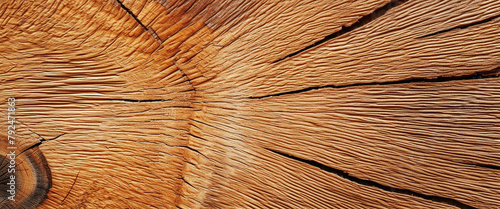 Wood larch texture of cut tree trunk, close-up. Wooden pattern