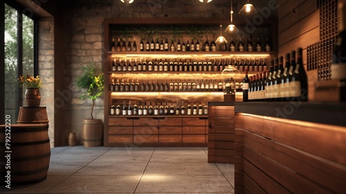 Rustic Wine Cellar with Elegant Bottle Display