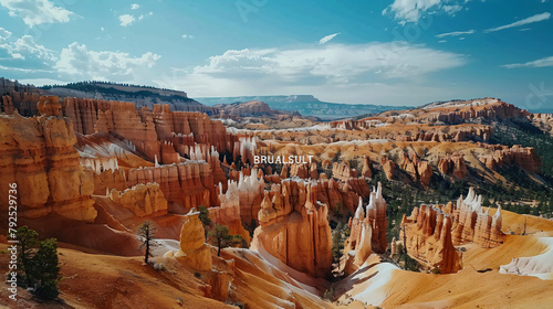 Beautiful view of one of the Utah Bryce Canyon