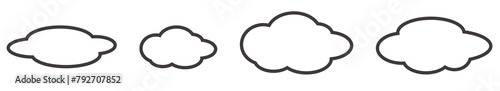 카툰 구름 모음 cartoon cloud collection