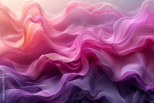 A minimalist background with soft, organic curves in shades of pink and purple, creating a soothing and feminine vibe