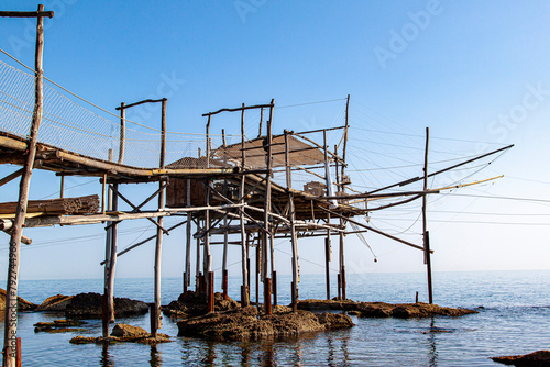 Un trabocco lungo la Costa dei Trabocchi in Abruzzo