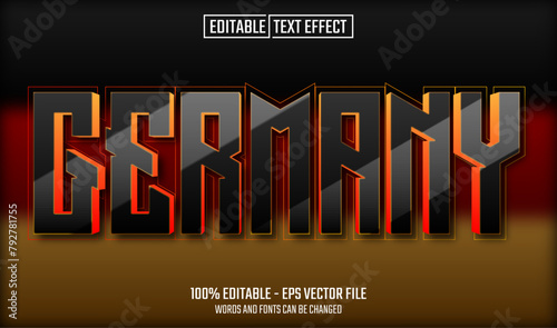germany editable text effect