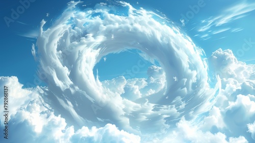 A tornado wind modern and whirlwind swirl cyclone, isolated with realistic air vortex effect. Cloud funnel with smoke circle disaster in nature. A whirlpool of nature's weather pattern.