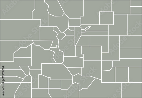 outline drawing of colorado state map.