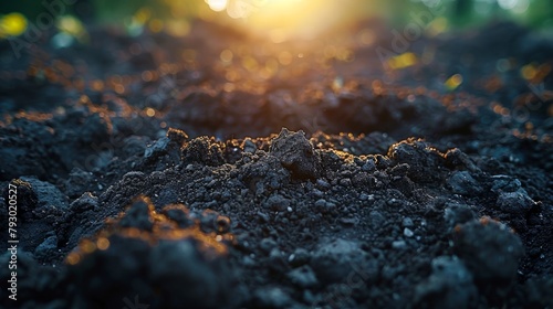 Rich Black Soil for Fertile Cultivation Generative AI