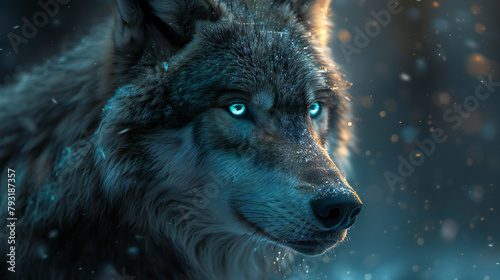 wolf looking at you