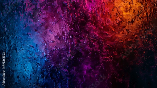 Abstract acrylic paint background in red, blue, purple and black colors