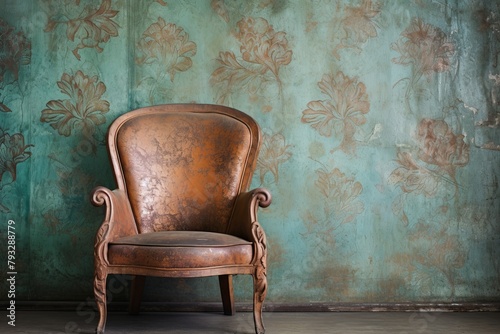 Copper Verdigris Vintage Patina: Textured Wallpaper Designs