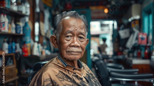  Indonesian Man haircut on Indonesian barbershop