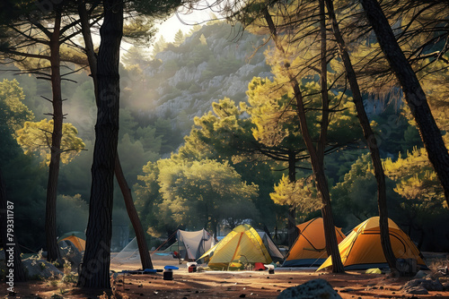 Camping in the Forest, Generative AI