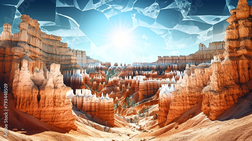 The surreal landscapes of Bryce Canyon National Nature Photography blue sky background 