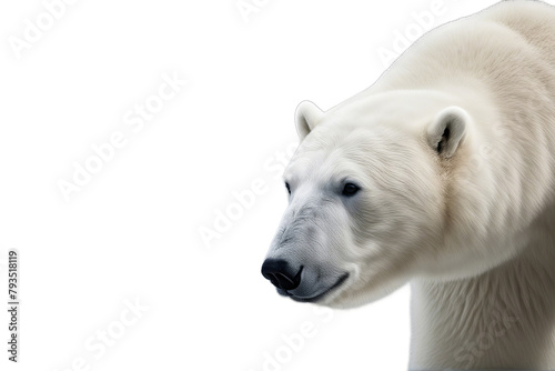 isolated polar white bear background nature animal mammal arctic pole wild head cold fur wildlife north carnivore northern predator cute natural travel outdoors 
