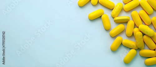 pills on solid background