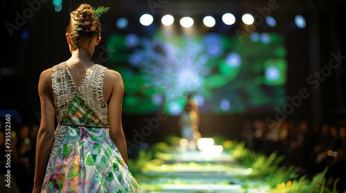 Eco-friendly fashion show runway