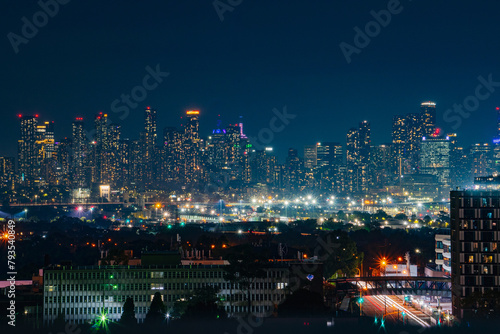 melbourne skyline at night, cities at night