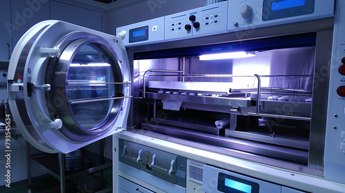 : A laboratory autoclave sterilizing equipment,