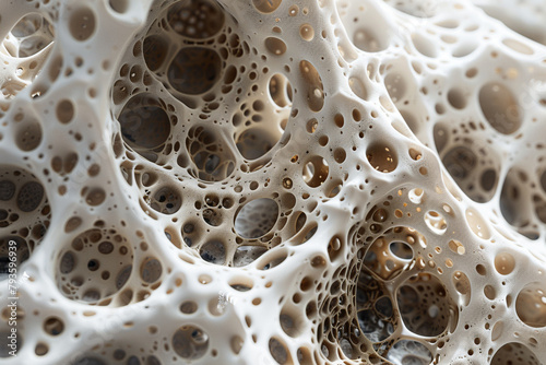 An image of a detailed fungal mycelium network growing on a solid culture medium, showcasing the intricate patterns and structures of fungi.