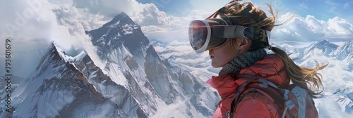 Suffering from a fear of heights, a mountain climber challenged herself by scaling a holographic Mount Everest, the virtual wind whipping at her hair as she reached the simulated summit