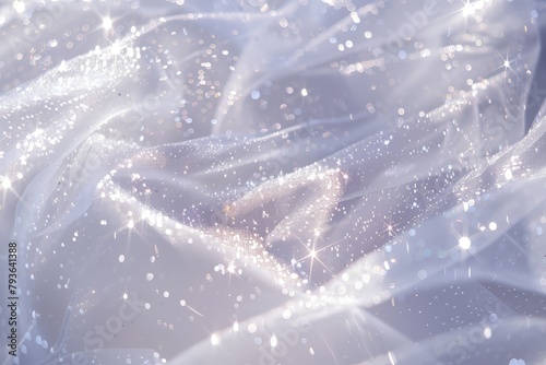 Twinkling shooting star sparkles streaking across a transparent white surface, adding excitement and wonder