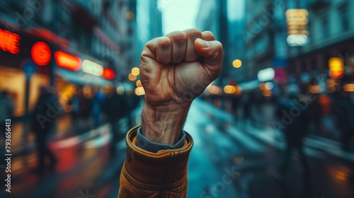 Fist protest hand activist people social fight.