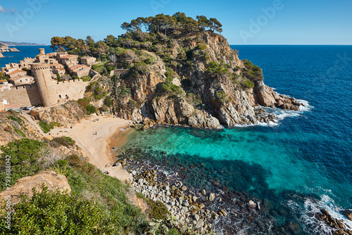 Picturesque mediterranean town of Tossa de Mar. Catalonia, Spain