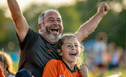 Parents cheering from the sidelines at their child's soccer game
