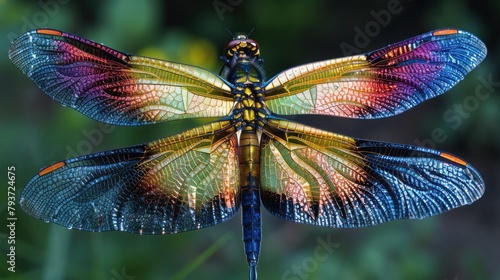 Translucent brilliance of a dragonfly's wing captured in stunning detail