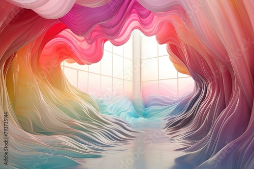 Rainbow Hue Sky: Vibrant Polychromatic Art Installations